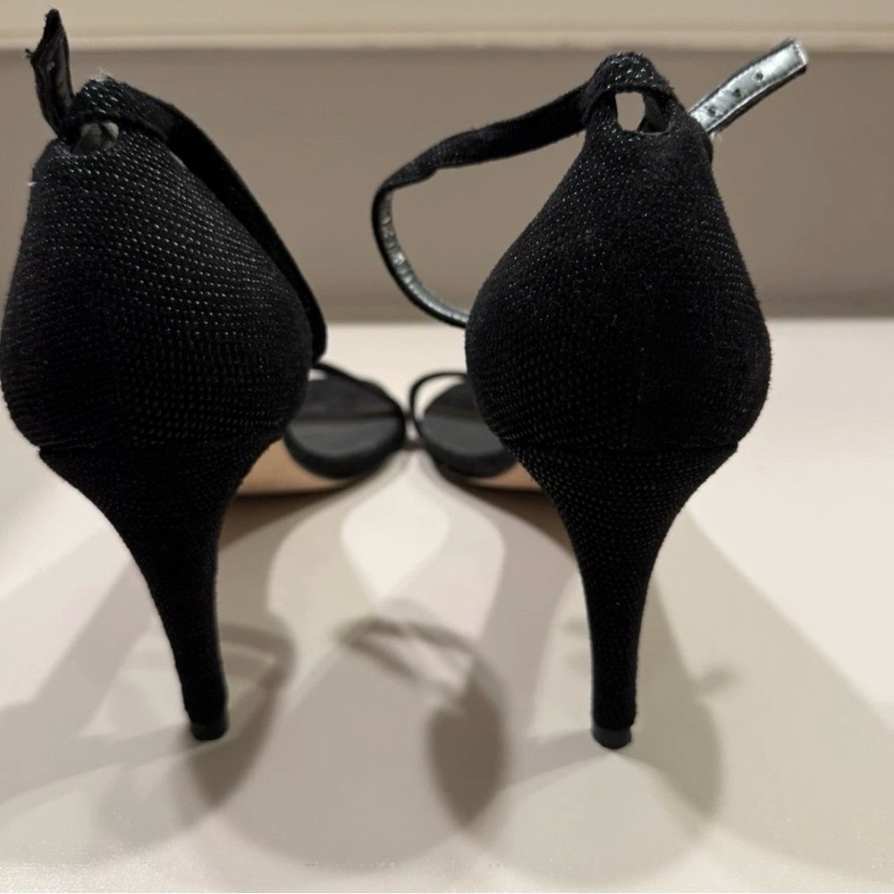 Stuart Weitzman black sparkle stilettos, size 12 - Picture 3 of 8